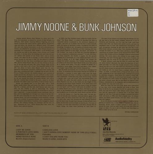 Jimmy Noone & Bunk Johnson Kings Of New Orleans vinyl LP album (LP record) UK 2XMLPKI761437