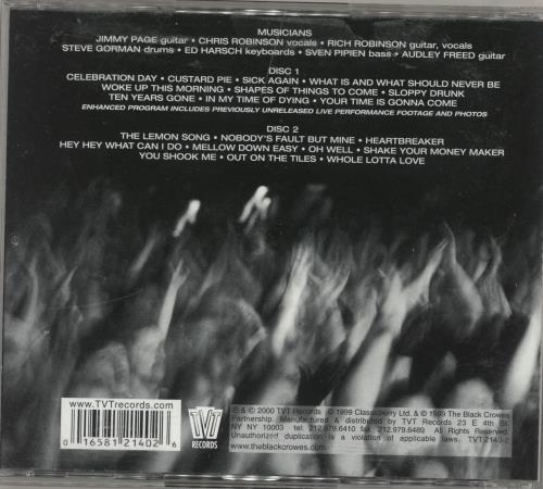 Jimmy Page Live At The Creek 2 CD album set (Double CD) US JPA2CLI726382