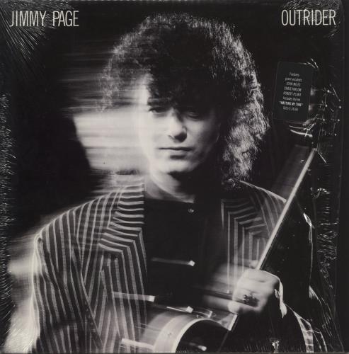 Jimmy Page Outrider - Hype Stickered Shrink vinyl LP album (LP record) US JPALPOU865875