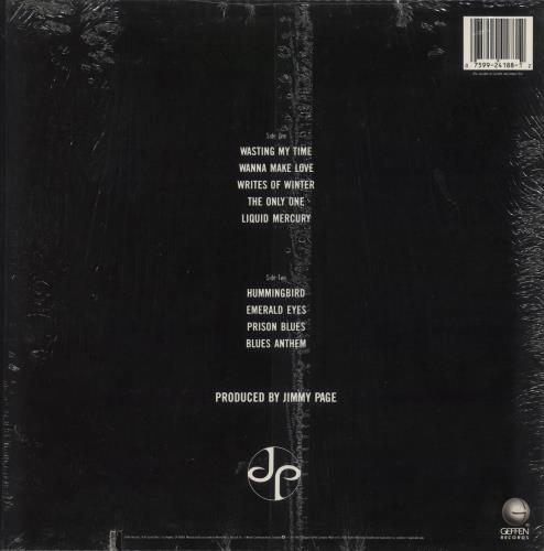 Jimmy Page Outrider - Hype Stickered Shrink vinyl LP album (LP record) US JPALPOU865875