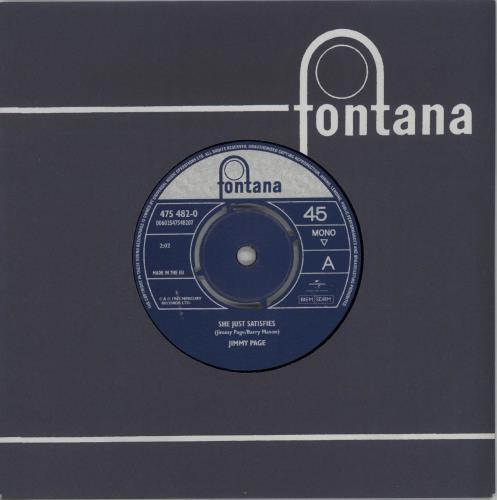 Jimmy Page She Just Satisfies - RSD16 7" vinyl single (7 inch record / 45) UK JPA07SH651015