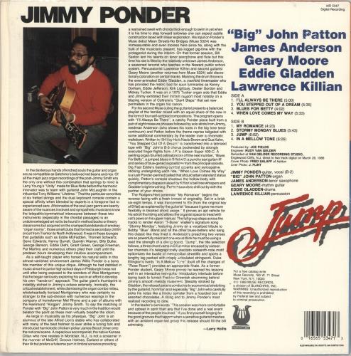Jimmy Ponder Jump - shrink vinyl LP album (LP record) US JIPLPJU734315