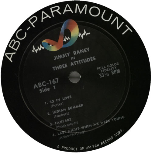 Jimmy Raney In Three Attitudes vinyl LP album (LP record) US JRNLPIN586562