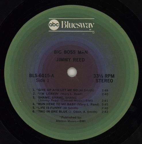 Jimmy Reed Big Boss Man vinyl LP album (LP record) US JMRLPBI757077