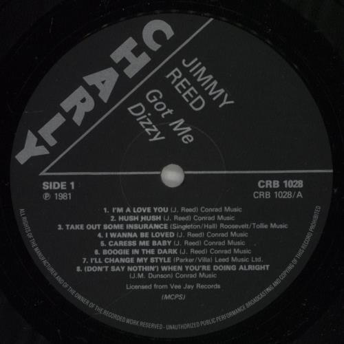 Jimmy Reed Got Me Dizzy vinyl LP album (LP record) UK JMRLPGO281723