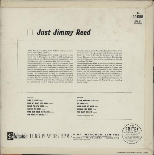 Jimmy Reed Just Jimmy Reed vinyl LP album (LP record) UK JMRLPJU752056