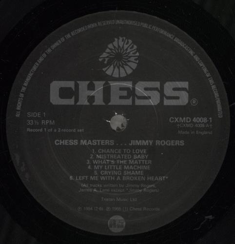 Jimmy Rogers Jimmy Rogers 2-LP vinyl record set (Double LP Album) UK 1JR2LJI879286