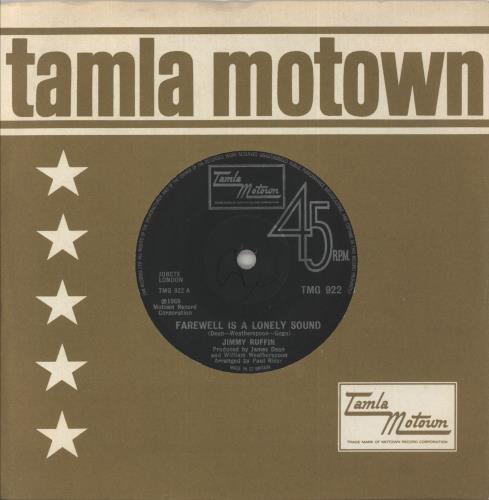 Jimmy Ruffin Farewell Is A Lonely Sound - solid 7" vinyl single (7 inch record / 45) UK JR107FA858737