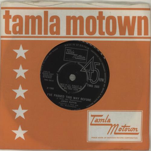 Jimmy Ruffin I've Passed This Way Before - 4prong 7" vinyl single (7 inch record / 45) UK JR107IV687594