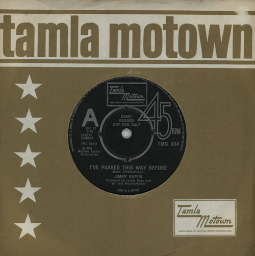 Jimmy Ruffin I've Passed This Way Before 7" vinyl single (7 inch record / 45) UK JR107IV345947