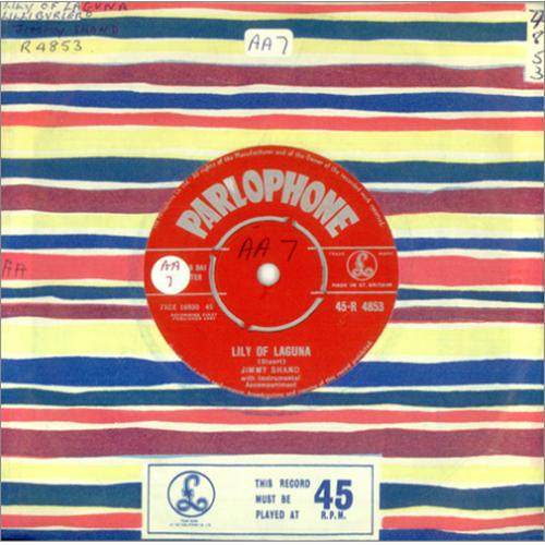 Jimmy Shand And His Band Lily Of Laguna 7" vinyl single (7 inch record / 45) UK 2JS07LI420924
