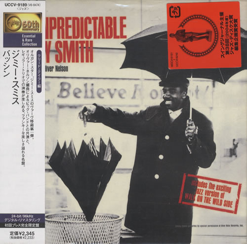 Jimmy Smith (Jazz Organ) Bashin' CD album (CDLP) Japanese IMYCDBA453082