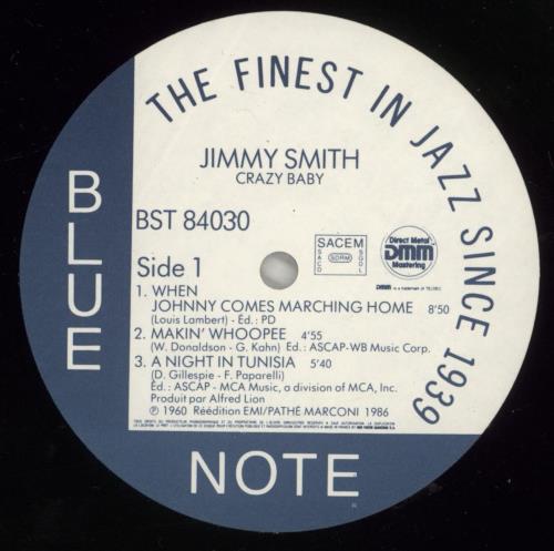 Jimmy Smith (Jazz Organ) Crazy! Baby vinyl LP album (LP record) French IMYLPCR363708