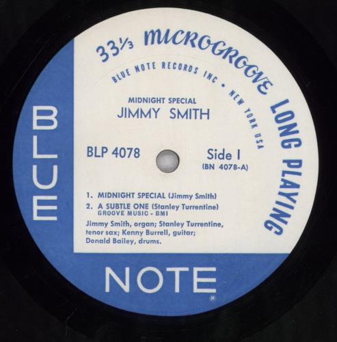 Jimmy Smith (Jazz Organ) Midnight Special vinyl LP album (LP record) US IMYLPMI836280