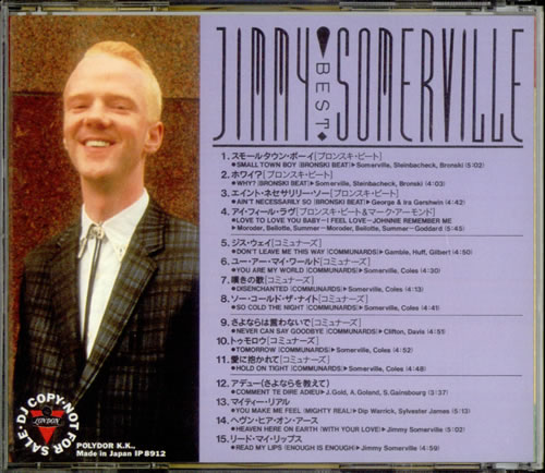 Jimmy Somerville Best CD album (CDLP) Japanese SVLCDBE536347