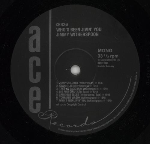 Jimmy Witherspoon Who's Been Jivin' You vinyl LP album (LP record) UK YWILPWH536374