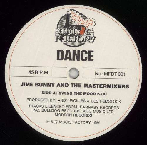 Jive Bunny Swing The Mood 12" vinyl single (12 inch record / Maxi-single) UK JVE12SW244977