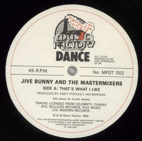 Jive Bunny That's What I Like 12" vinyl single (12 inch record / Maxi-single) UK JVE12TH313956