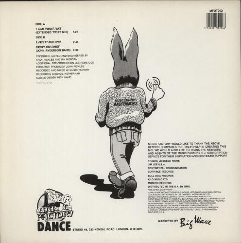 Jive Bunny That's What I Like 12" vinyl single (12 inch record / Maxi-single) UK JVE12TH313956