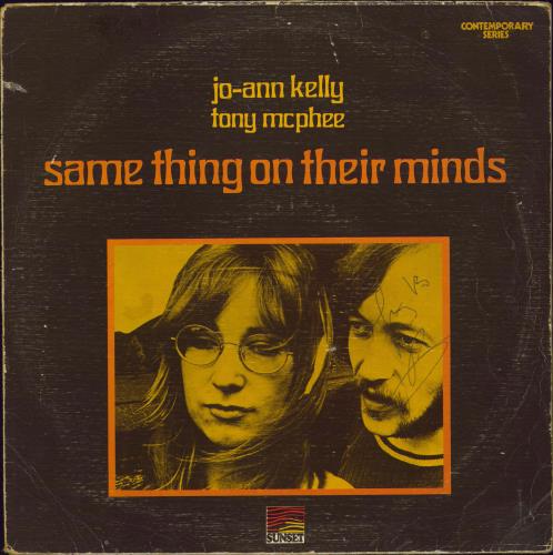 Jo-Ann Kelly Same Thing On Their Minds - Autographed vinyl LP album (LP record) UK J5TLPSA771420