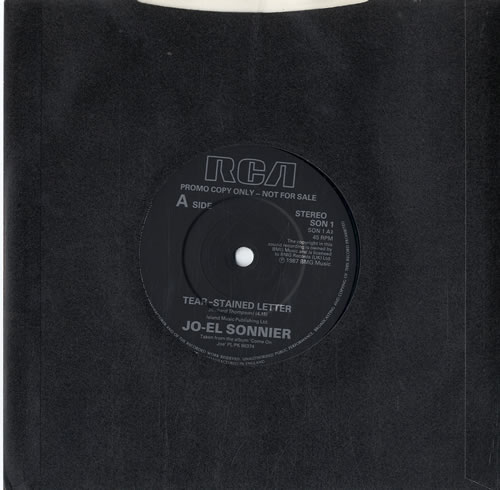 Jo-El Sonnier Tear-Stained Letter 7" vinyl single (7 inch record / 45) UK J-N07TE632003