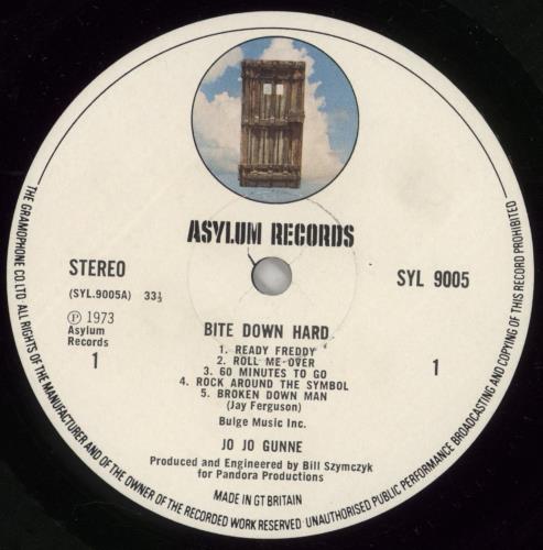 Jo Jo Gunne Bite Down Hard vinyl LP album (LP record) UK JJGLPBI186411