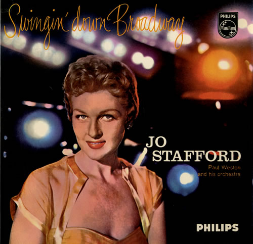Jo Stafford Swingin' Down Broadway vinyl LP album (LP record) UK JS0LPSW555545