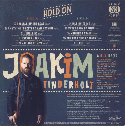 Joakim Tinderholt Hold On vinyl LP album (LP record) UK 48ELPHO805473