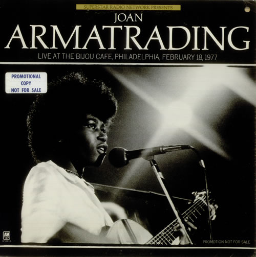 Joan Armatrading Live At The Bijou Cafe - White Label vinyl LP album (LP record) US ARMLPLI48710