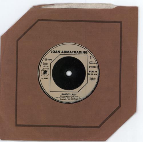 Joan Armatrading Lonely Lady 7" vinyl single (7 inch record / 45) UK ARM07LO781673