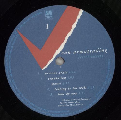 Joan Armatrading Secret Secrets vinyl LP album (LP record) UK ARMLPSE396633