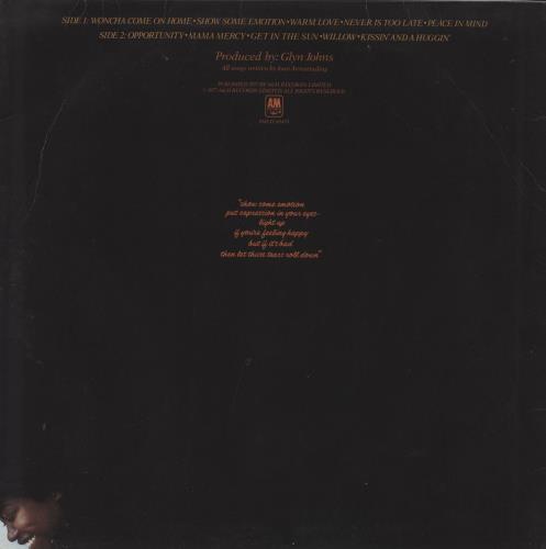 Joan Armatrading Show Some Emotion - White Label vinyl LP album (LP record) UK ARMLPSH799075