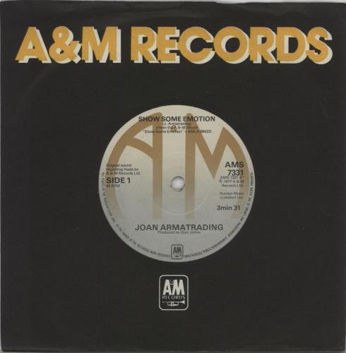Joan Armatrading Show Some Emotion 7" vinyl single (7 inch record / 45) UK ARM07SH662840