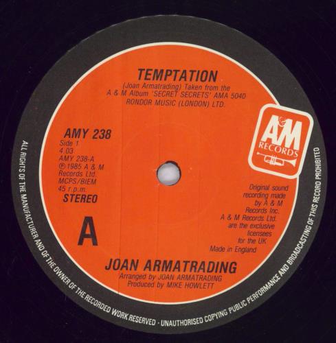 Joan Armatrading Temptation 12" vinyl single (12 inch record / Maxi-single) UK ARM12TE824579