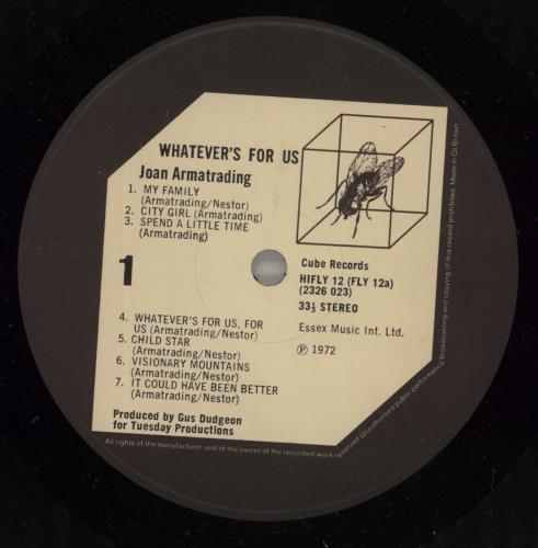 Joan Armatrading Whatever's For Us - 1st - Gatefold vinyl LP album (LP record) UK ARMLPWH888105