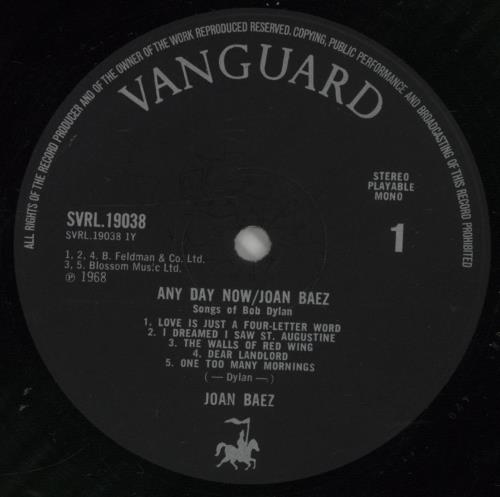 Joan Baez Any Day Now - EX 2-LP vinyl record set (Double LP Album) UK JBZ2LAN787176