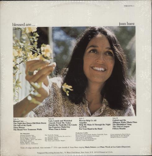 Joan Baez Blessed Are... + Bonus 7" - Sealed 2-LP vinyl record set (Double LP Album) US JBZ2LBL880731