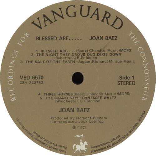 Joan Baez Blessed Are... 2-LP vinyl record set (Double LP Album) UK JBZ2LBL288343