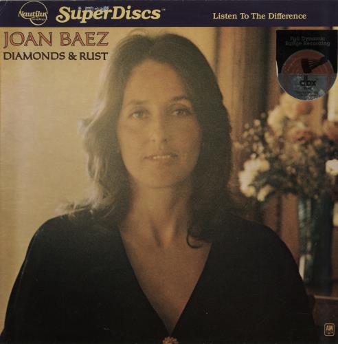 Joan Baez Diamonds & Rust + Insert vinyl LP album (LP record) US JBZLPDI382050