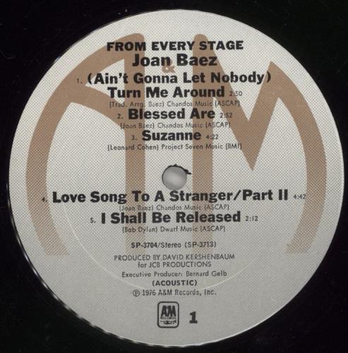 Joan Baez From Every Stage 2-LP vinyl record set (Double LP Album) US JBZ2LFR288353