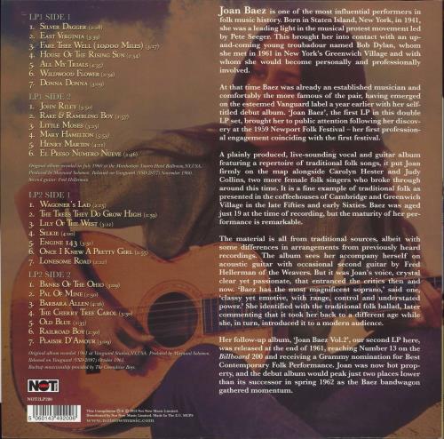 Joan Baez Introducing 180gm 2-LP vinyl record set (Double LP Album) UK JBZ2LIN774434