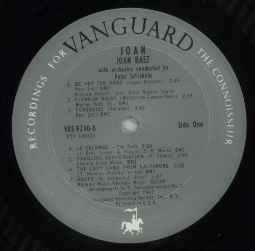 Joan Baez Joan vinyl LP album (LP record) US JBZLPJO522821