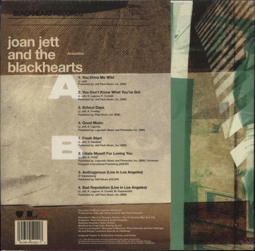 Joan Jett Acoustics - RSD 2022 - Sealed vinyl LP album (LP record) UK JETLPAC788697