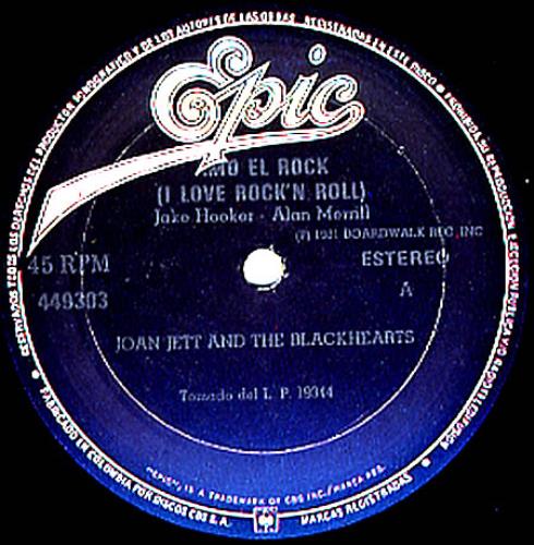 Joan Jett Amo El Rock 12" vinyl single (12 inch record / Maxi-single) Colombian JET12AM271885