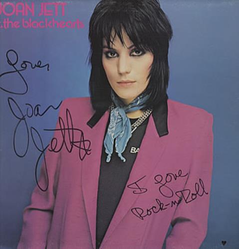 Joan Jett Autographed Album Sleeve memorabilia US JETMMAU319346