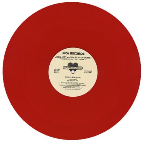 Joan Jett Cherry Bomb - Red Vinyl - EX 12" vinyl single (12 inch record / Maxi-single) US JET12CH401350