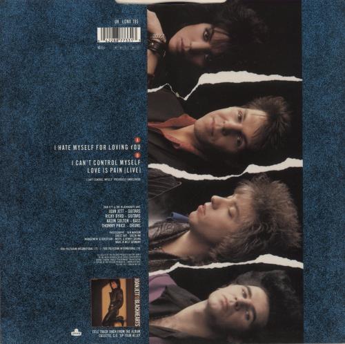 Joan Jett I Hate Myself For Loving You 12" vinyl single (12 inch record / Maxi-single) UK JET12IH20796