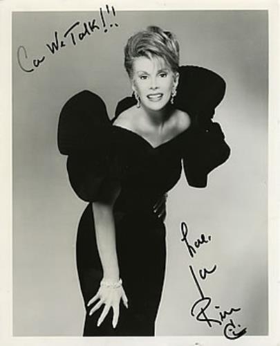 Joan Rivers Autographed Publicity Photograph photograph US JR4PHAU285312