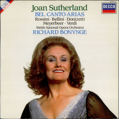 Joan Sutherland Bel Canto Arias vinyl LP album (LP record) UK JS6LPBE534908