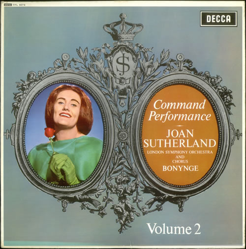 Joan Sutherland Command Performance vinyl LP album (LP record) UK JS6LPCO531071
